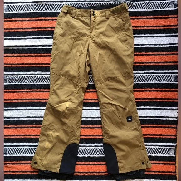 O'Neill Women's Mustard Brown Snow Pants - Picture 6 of 16